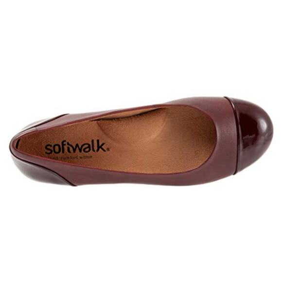 Softwalk Women's  Sonoma Cap Toe Size 10W  Dark Red Leather. MSRP $99.00 - Picture 5 of 5